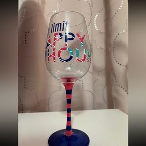 🍷 HAPPY HOUR Novelty Wine Glass: Cheers with Personality! 🍷